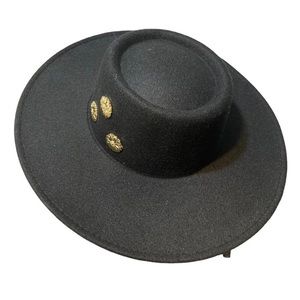 Marc and Mel | Black Wide Brim Hat NWOT